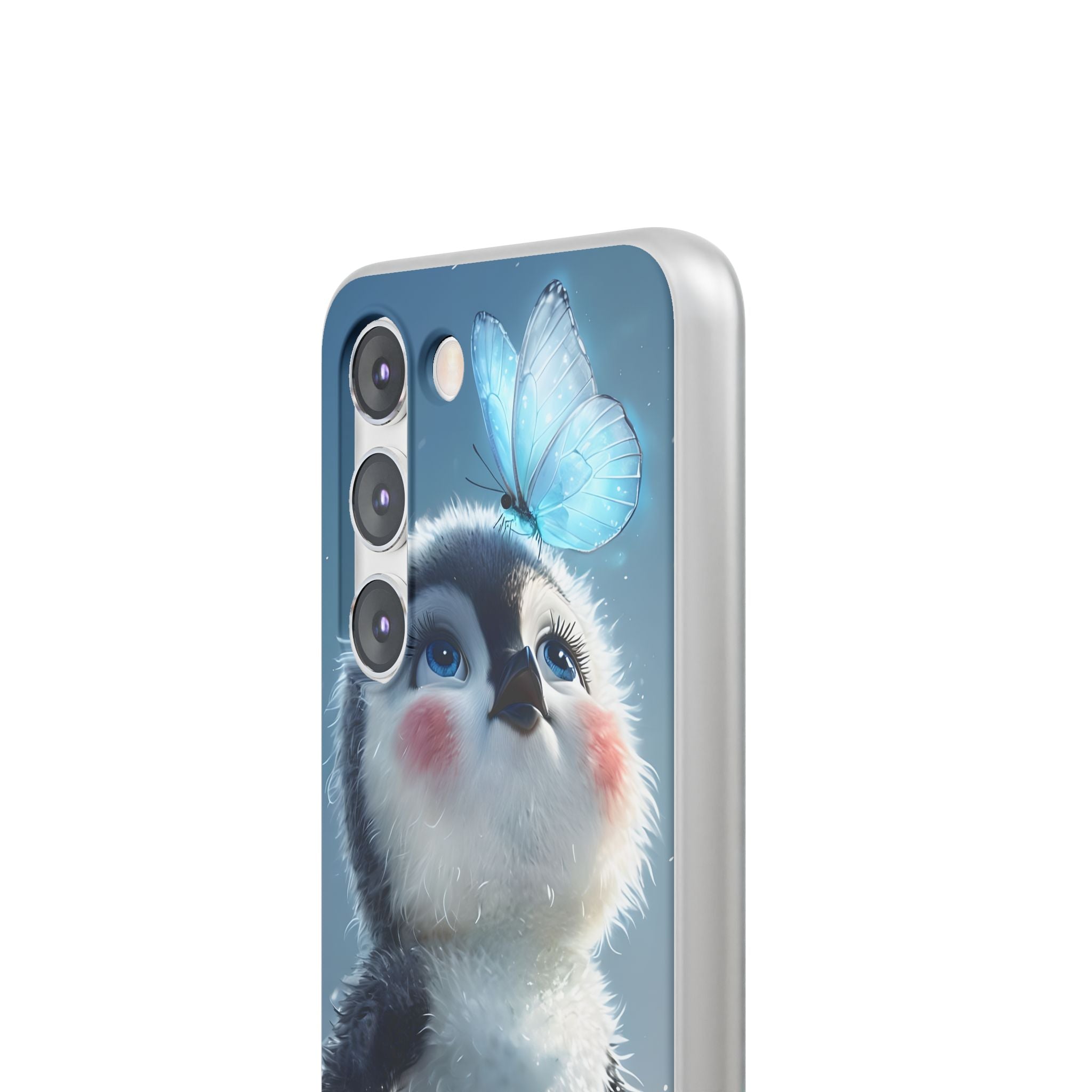 Frosty Penguin Glow · Soft Phone Case for Samsung