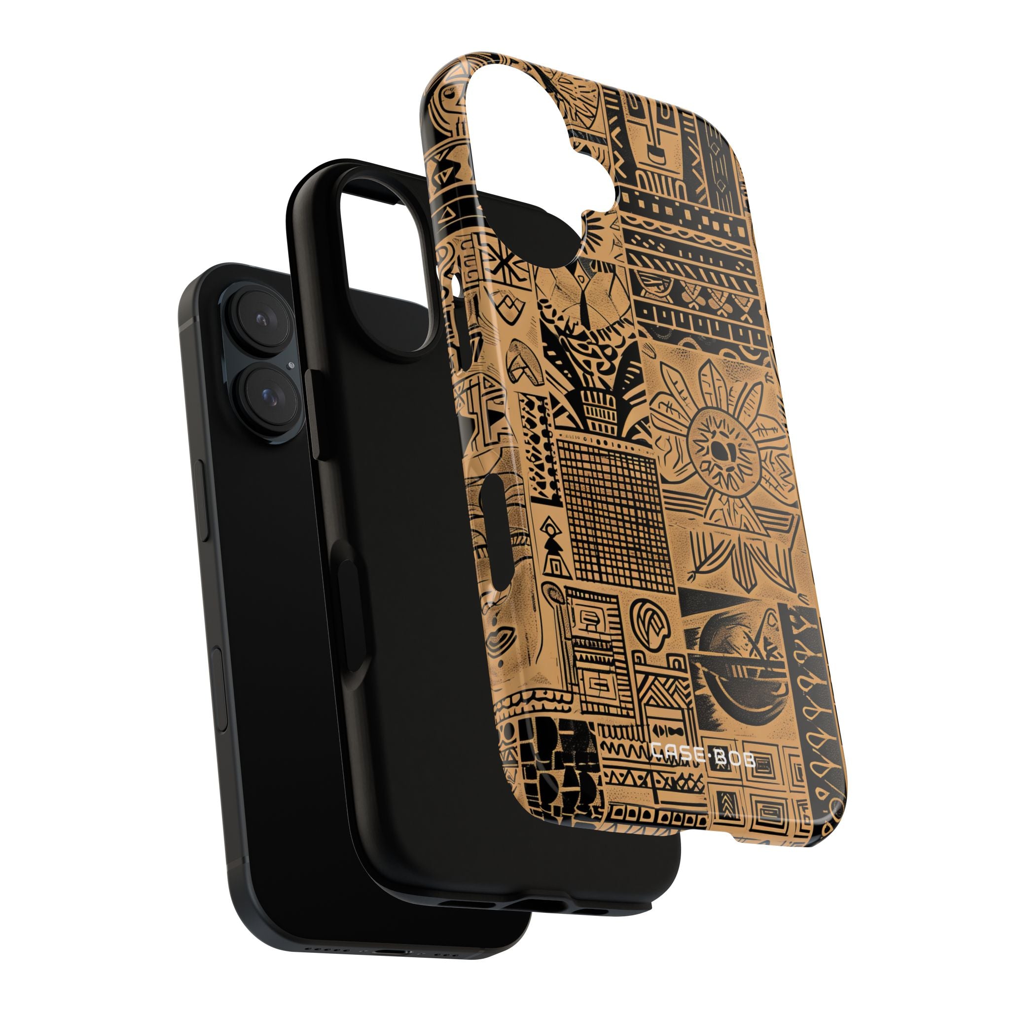 Tribal Faces iPhone 16 Case - Tough