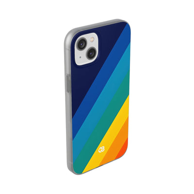 Prismatic Slant · Soft Phone Case for iPhone