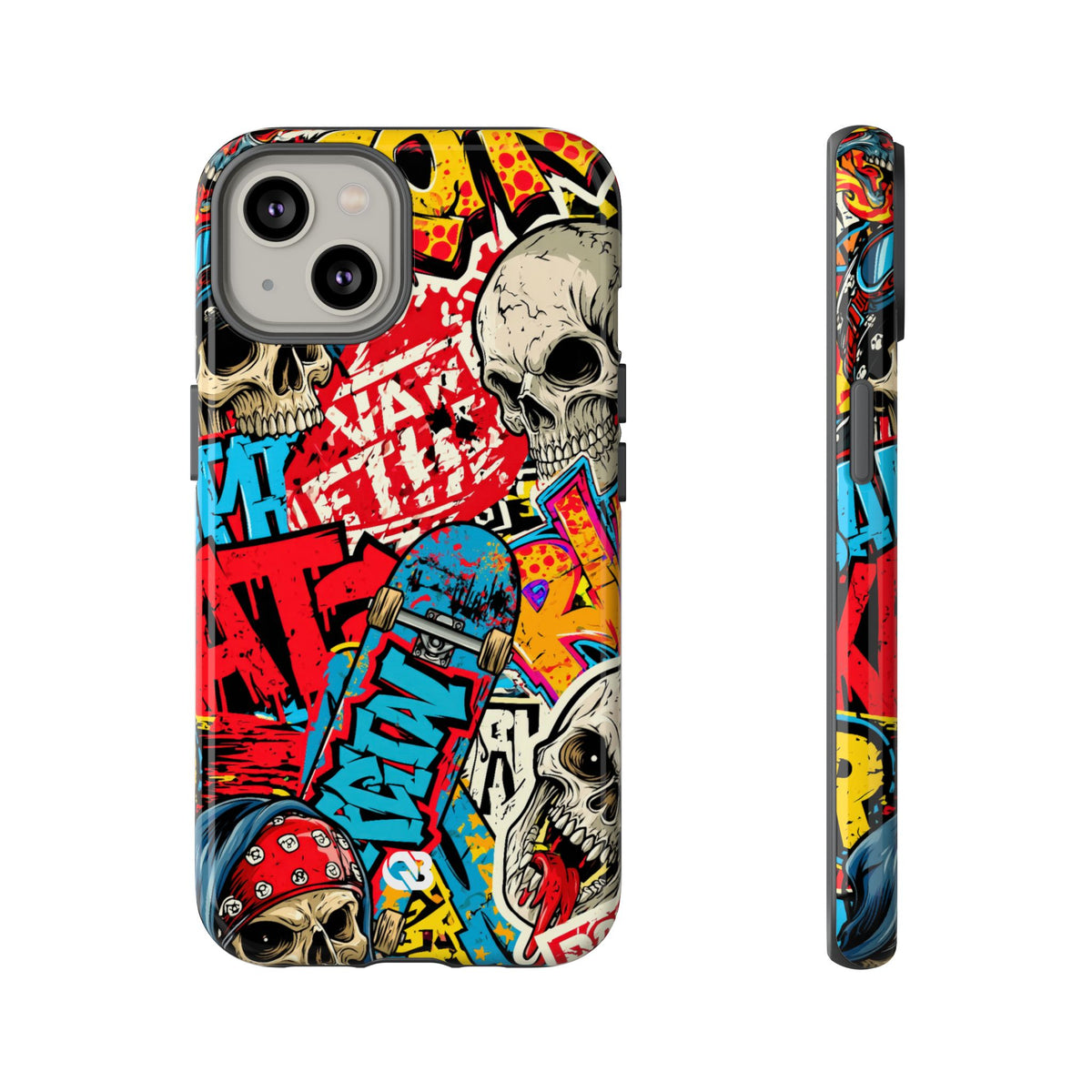 Skate Skull Riot · Tough Phone Case for iPhone · Red
