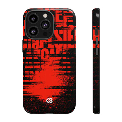 Crimson Redaction · Tough Phone Case for iPhone · Black