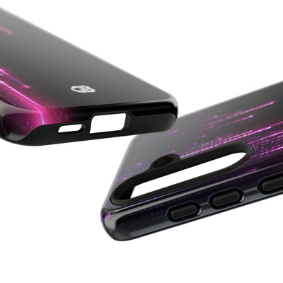 Binary Cascade · Tough Phone Case for Samsung · Black