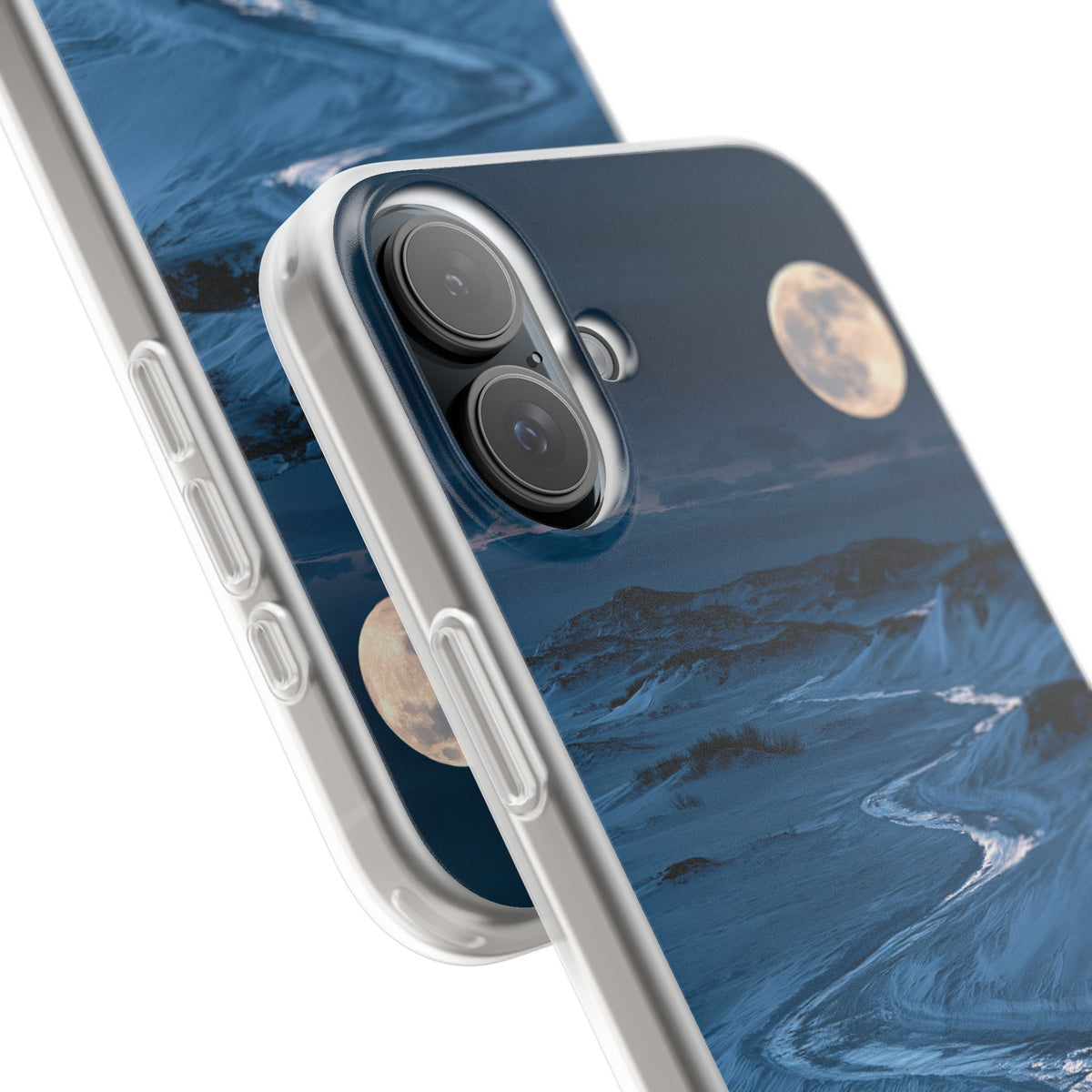 Arctic Moon Drift · Lite Phone Case for iPhone ·  Blue