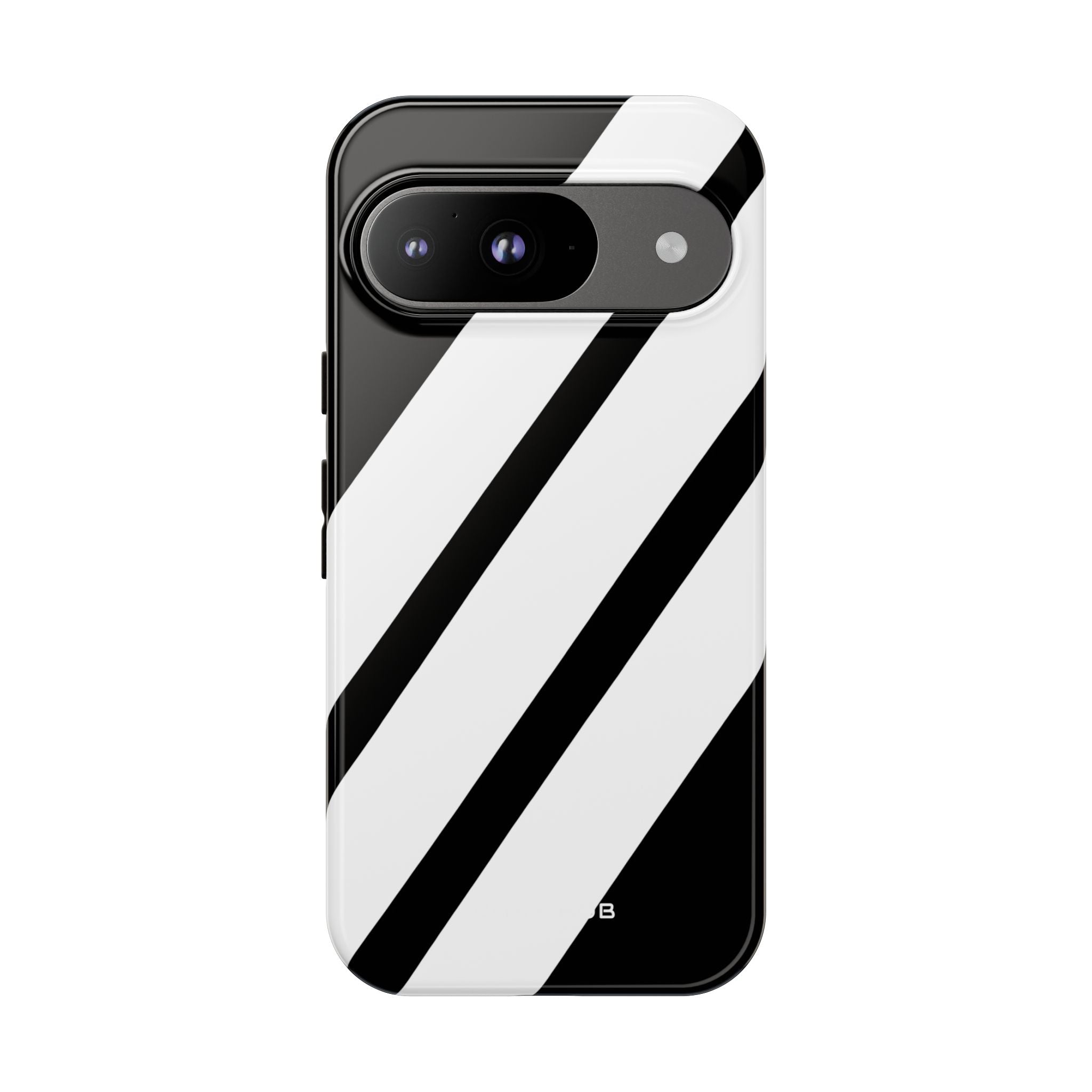 Diagonal Bands Noir Google Pixel 9 Case - Tough