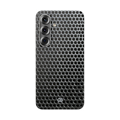 Silver Lite Phone Case for Samsung - Brutalist Steel Mesh