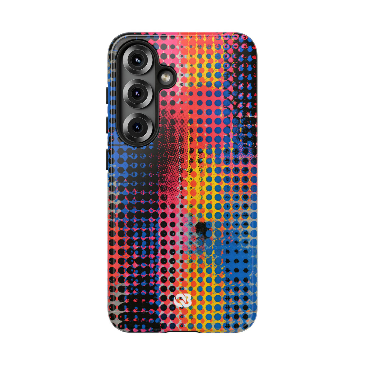 Chromatic Halftone Grid · Tough Phone Case for Samsung · Blue