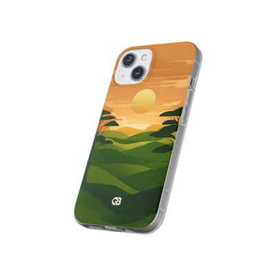 Verdant Horizon Sun · Soft Phone Case for iPhone