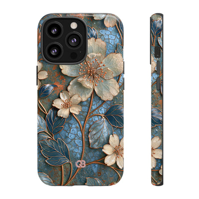 Gilded Blossom Reverie · Tough Phone Case for iPhone · Teal