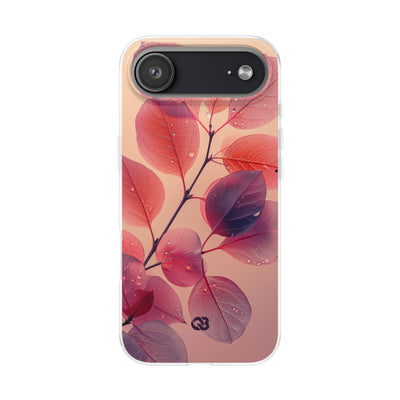 Dewy Magenta Foliage · Soft Phone Case for iPhone