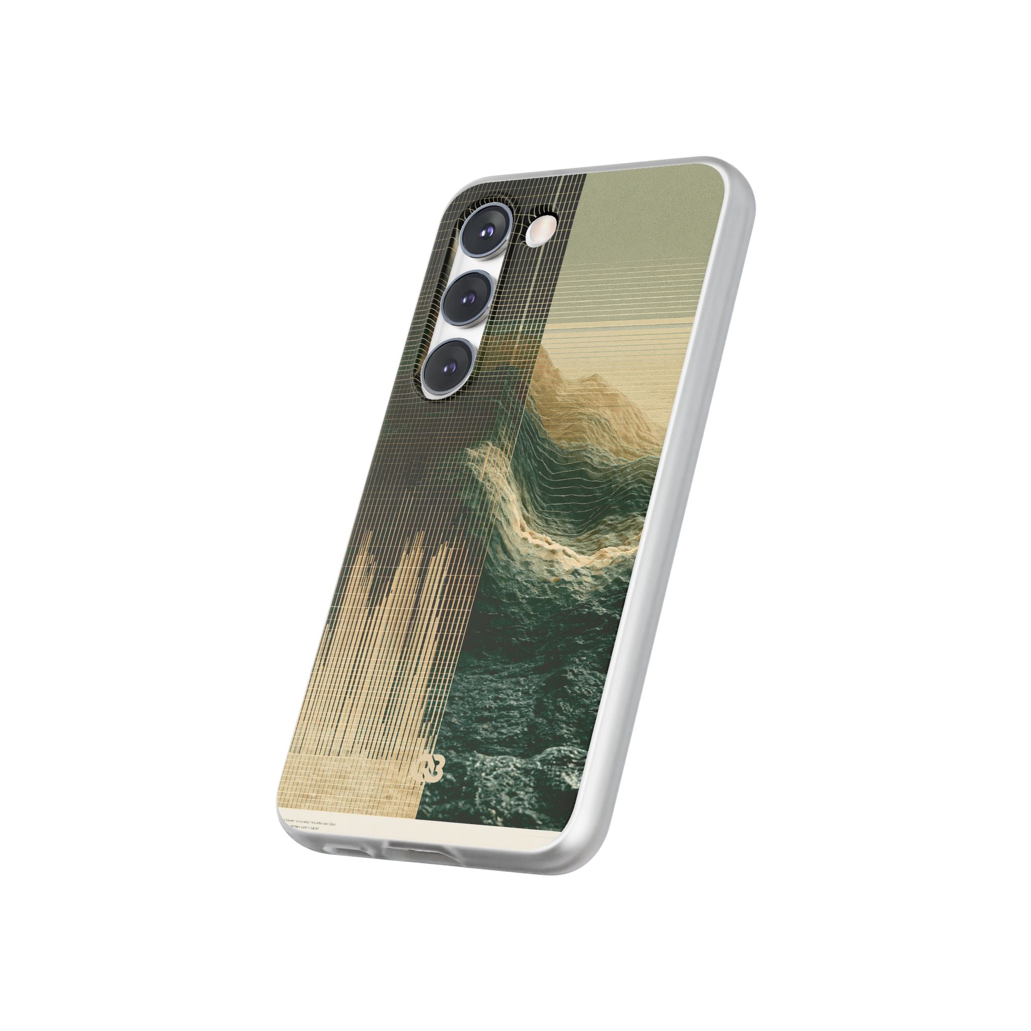 Beige Lite Phone Case for Samsung - Veridian Data Ridge