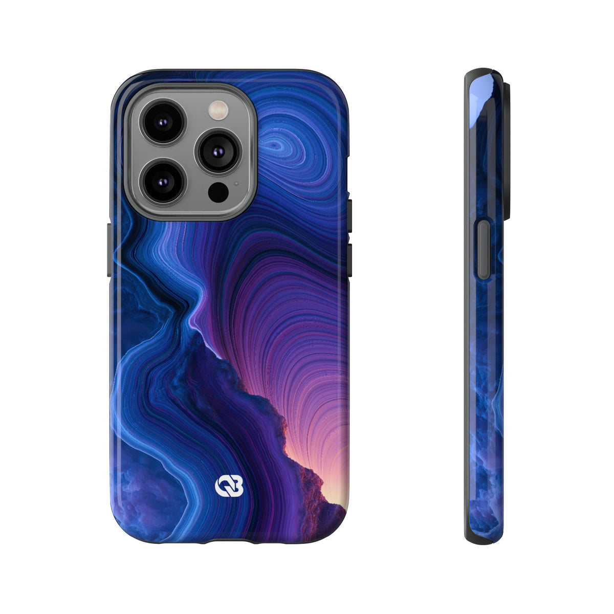 Radiant Strata · Tough Phone Case for iPhone · Blue