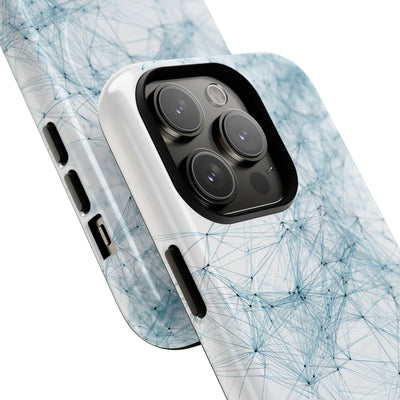 Blue Tough 2.0 Magsafe Phone Case for iPhone - Glacial Neural Web