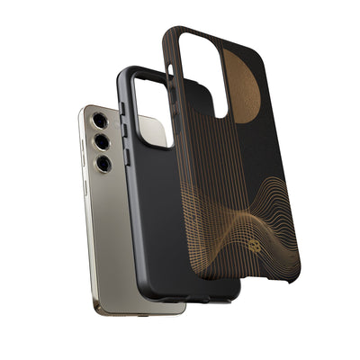 Lunar Topo Horizon · Tough Phone Case for Samsung · Black