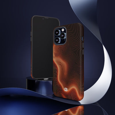 Caldera Ridge · Tough Phone Case for iPhone · Orange