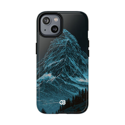 Glacial Alpine Peak · Tough 2.0 Magnetic Phone Case for iPhone · Blue