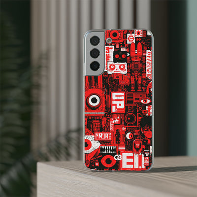 Neo Mecha Collage · Lite Phone Case for Samsung · Red