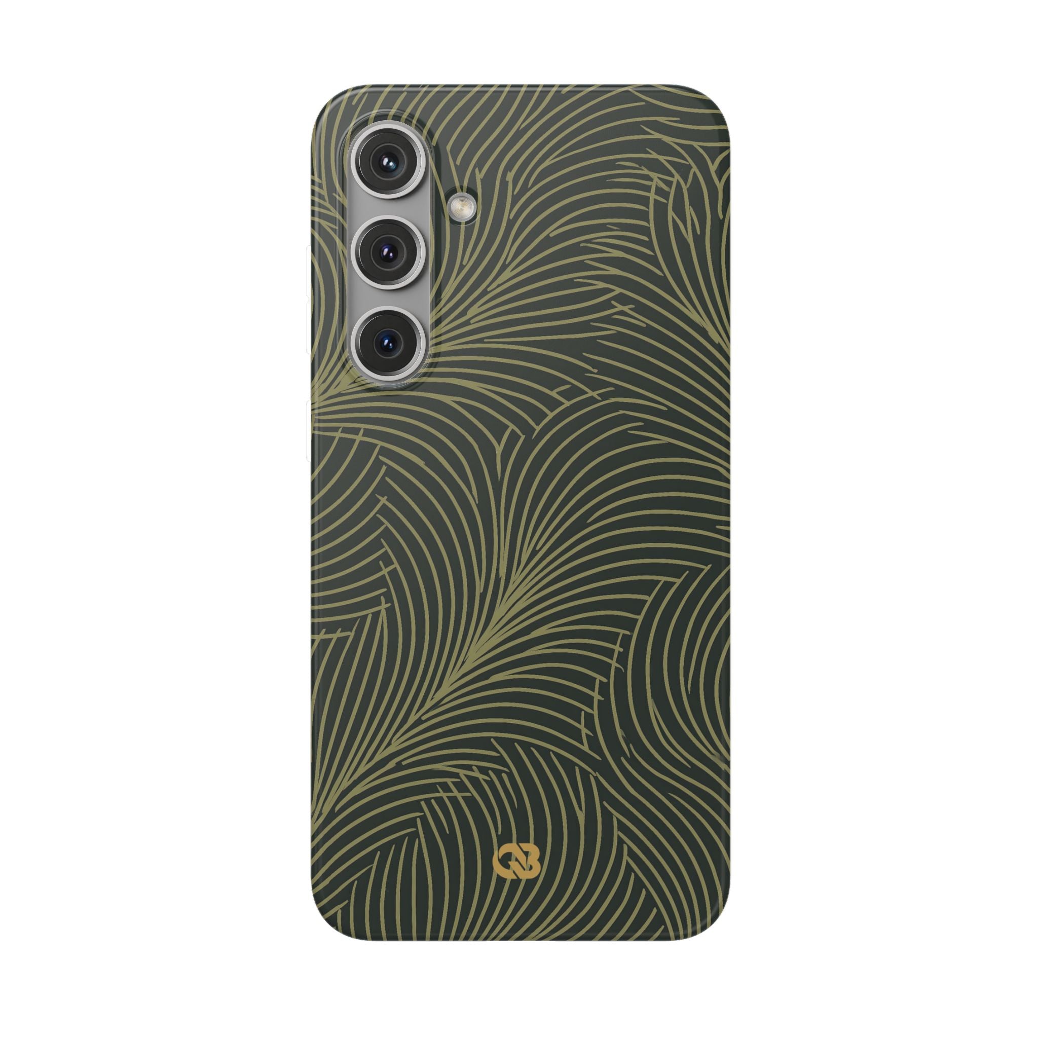 Green Lite Phone Case for Samsung - Dark Olive Plume