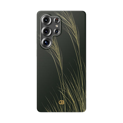 Green Lite Phone Case for Samsung - Midnight Gilded Grass