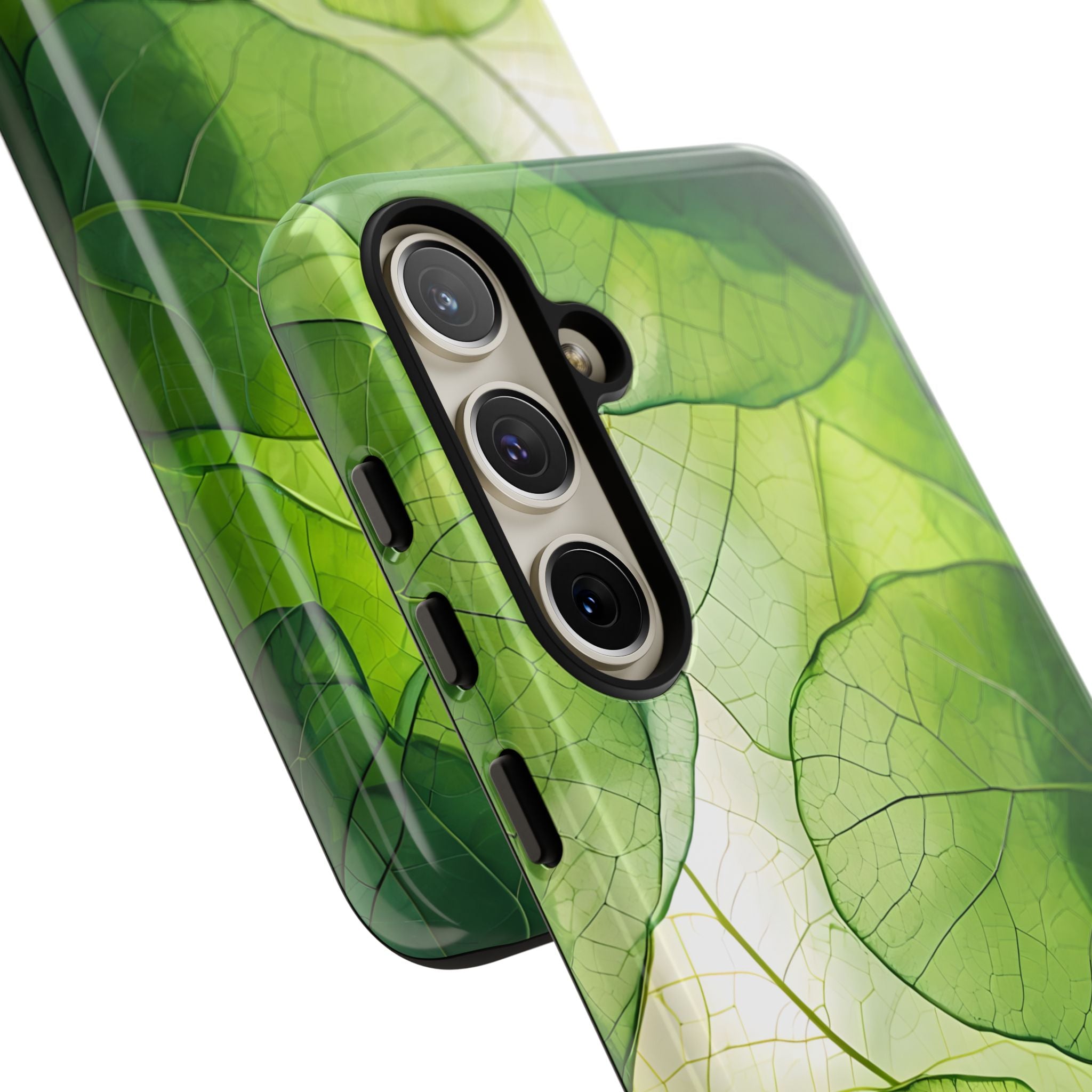 Emerald Leaf Veins · Tough Phone Case for Samsung