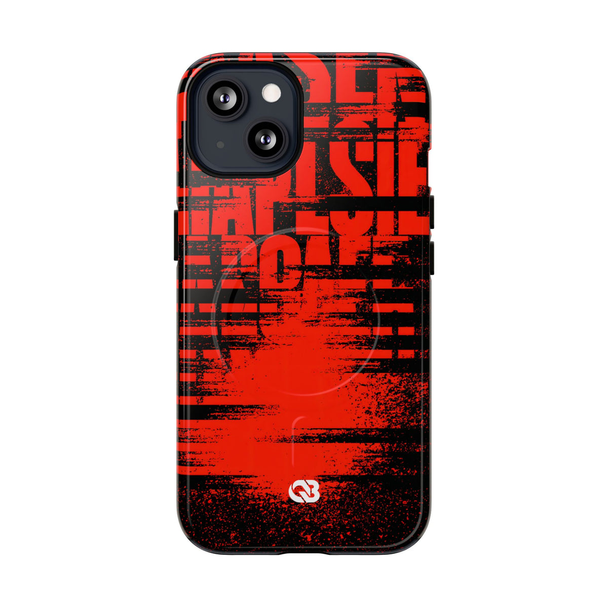Crimson Redaction · Tough 2.0 Magnetic Phone Case for iPhone · Black