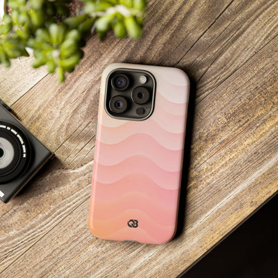 Blush Horizon Waves · Tough Phone Case for iPhone · Pink