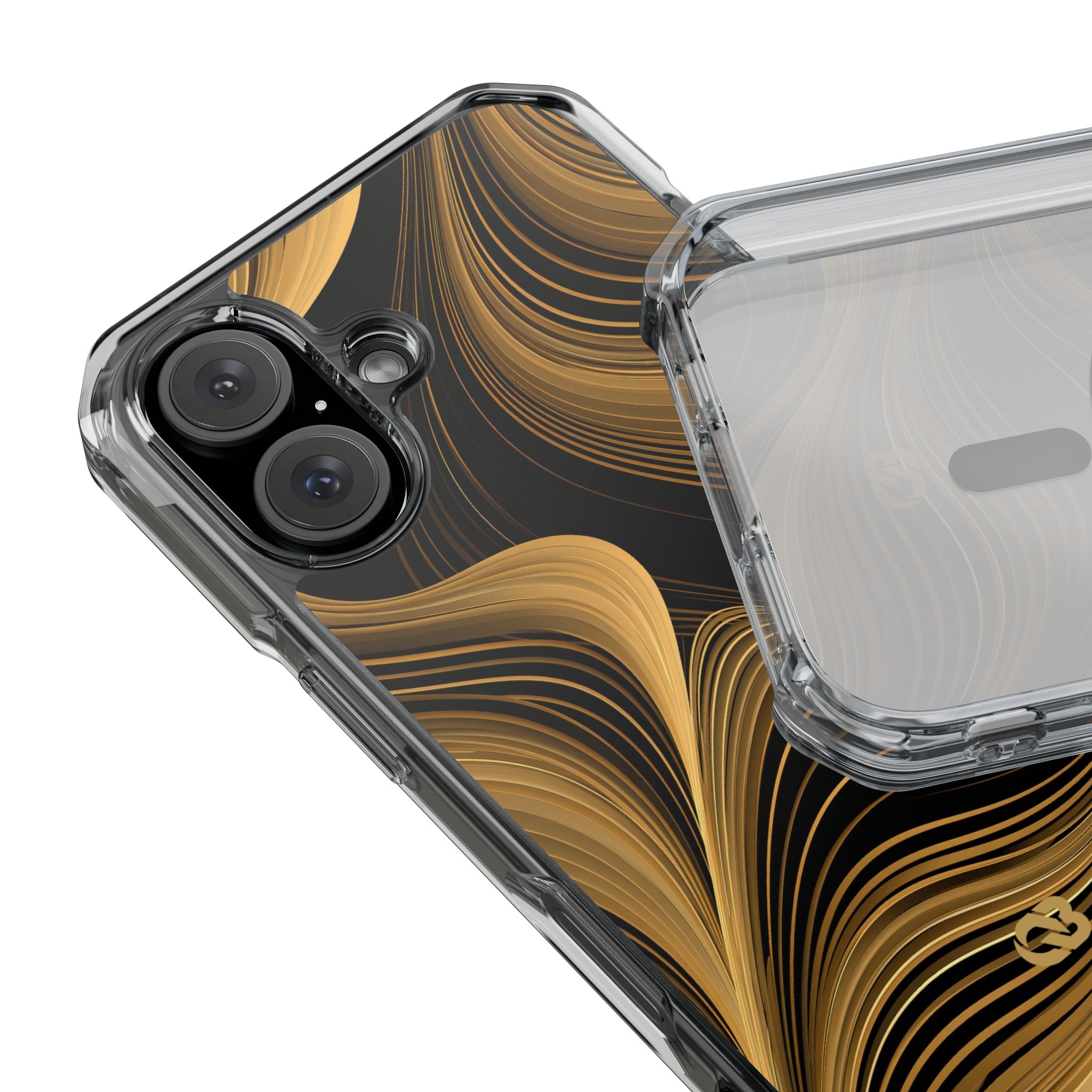 Gold Impact MagSafe Phone Case for iPhone - Molten Copper Strands