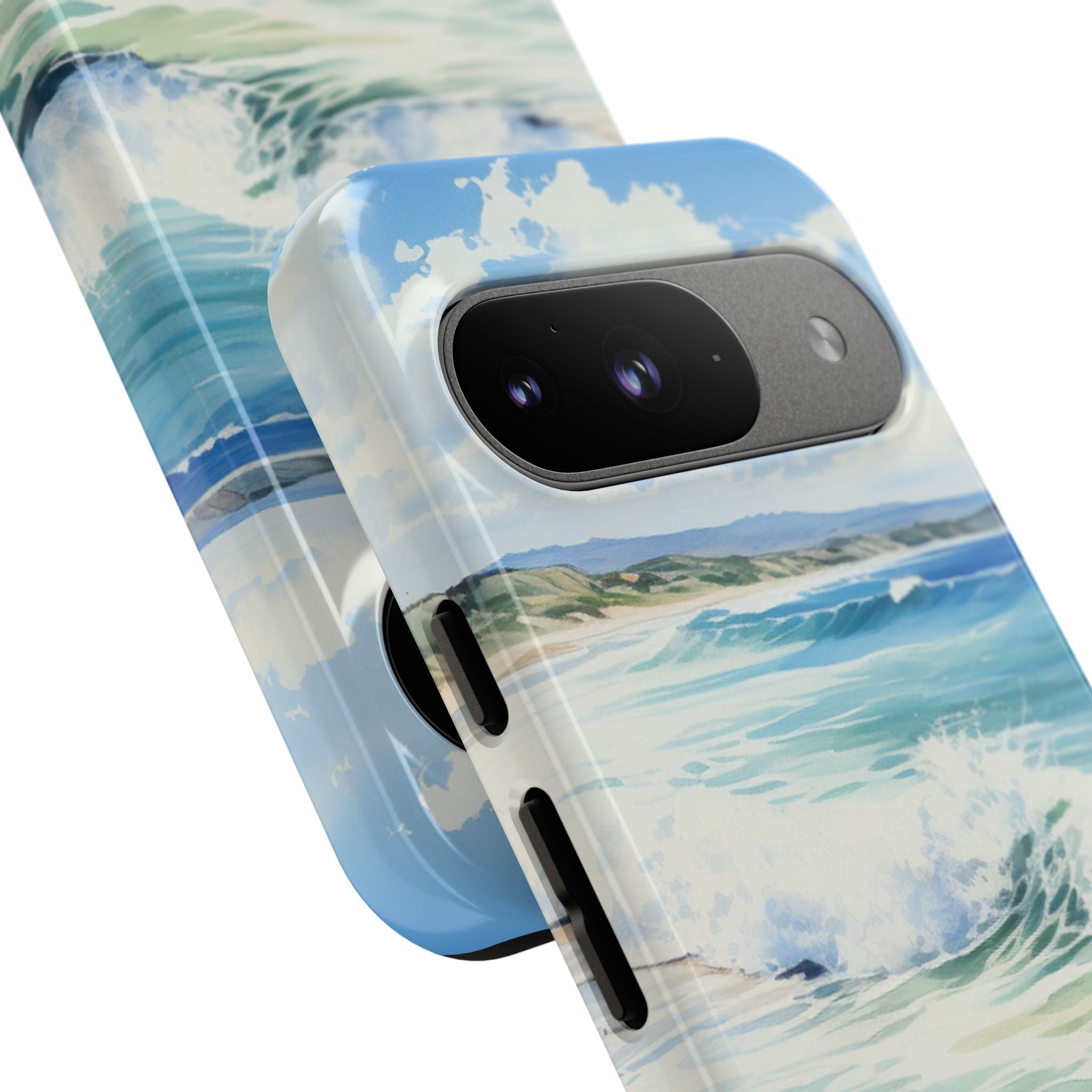 Foamy Wave Breeze Google Pixel 9 Case - Tough