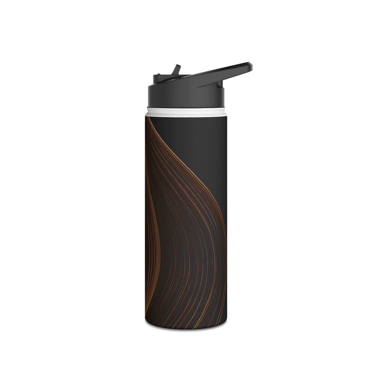 Amber Contour Flow · Insulated Water Bottle · Black