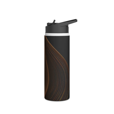 Amber Contour Flow · Insulated Water Bottle · Black