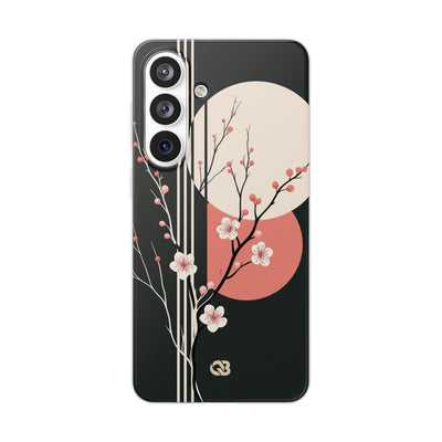 Black Lite Phone Case for Samsung - Kyoto Midnight Blossom