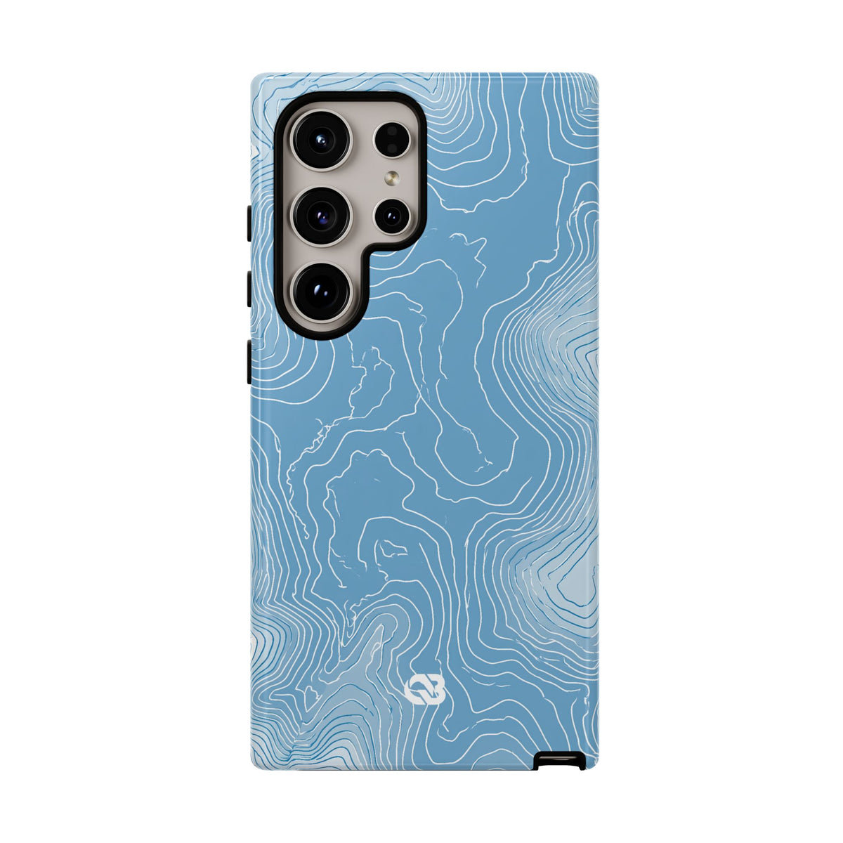 Glacial Basin Topo · Tough Phone Case for Samsung · Blue