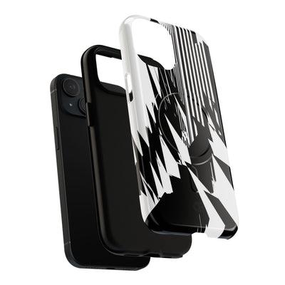 White Tough 2.0 Magsafe Phone Case for iPhone - Shattered Vector Spire