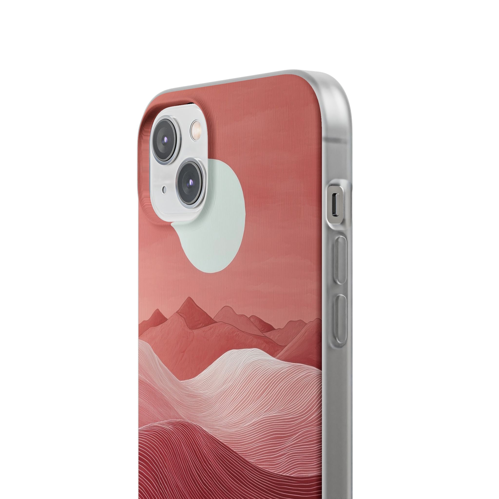 Crimson Dune Horizon · Soft Phone Case for iPhone
