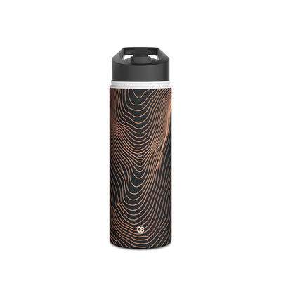 Mesa Elevation Contour · Insulated Water Bottle · Black