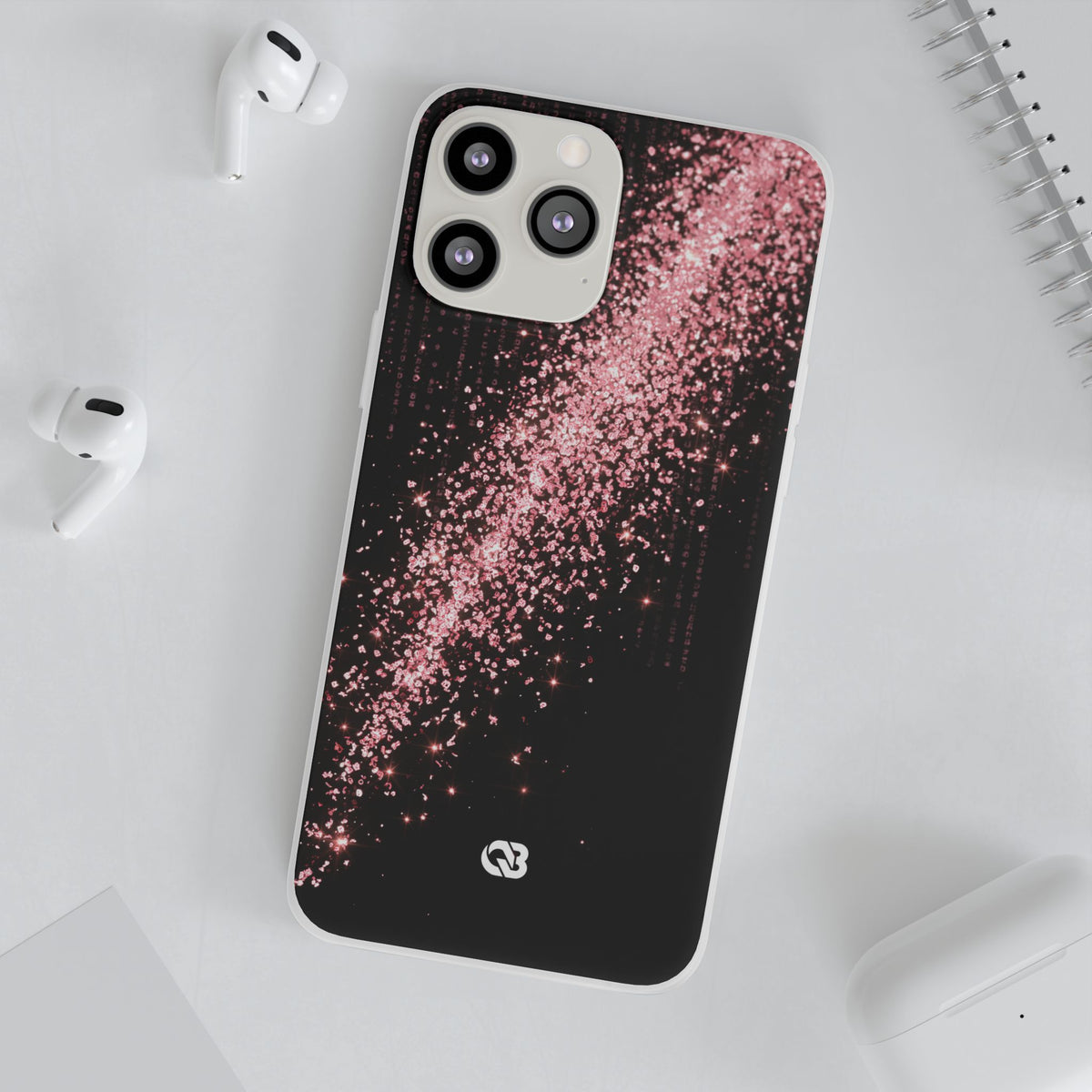 Rose Digital Cascade · Lite Phone Case for iPhone ·  Pink