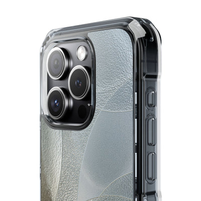 Silver Impact MagSafe Phone Case for iPhone - Frosted Silver Mosaic
