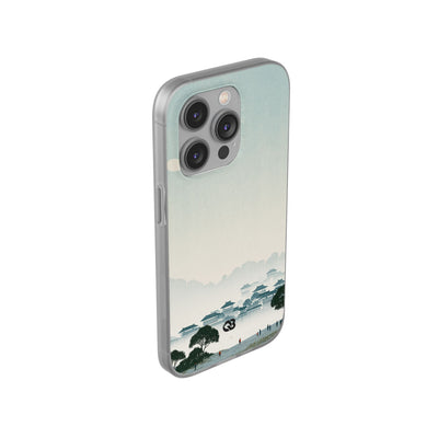Blue Lite Phone Case for iPhone - Mist Valley Pagoda