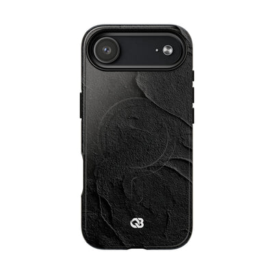 Obsidian Stucco Relief · Tough 2.0 Magnetic Phone Case for iPhone · Black