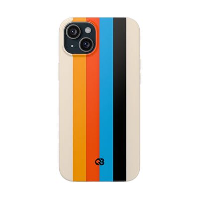 Retro Racing Stripes · Soft Phone Case for iPhone