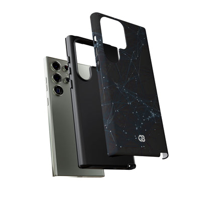 Black Tough Phone Case for Samsung - Arctic Neural Mesh