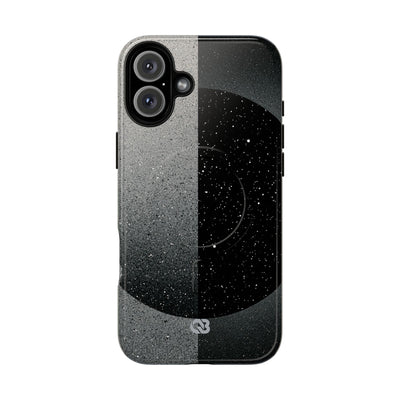 Black Tough 2.0 Magsafe Phone Case for iPhone - Lunar Static Orbit