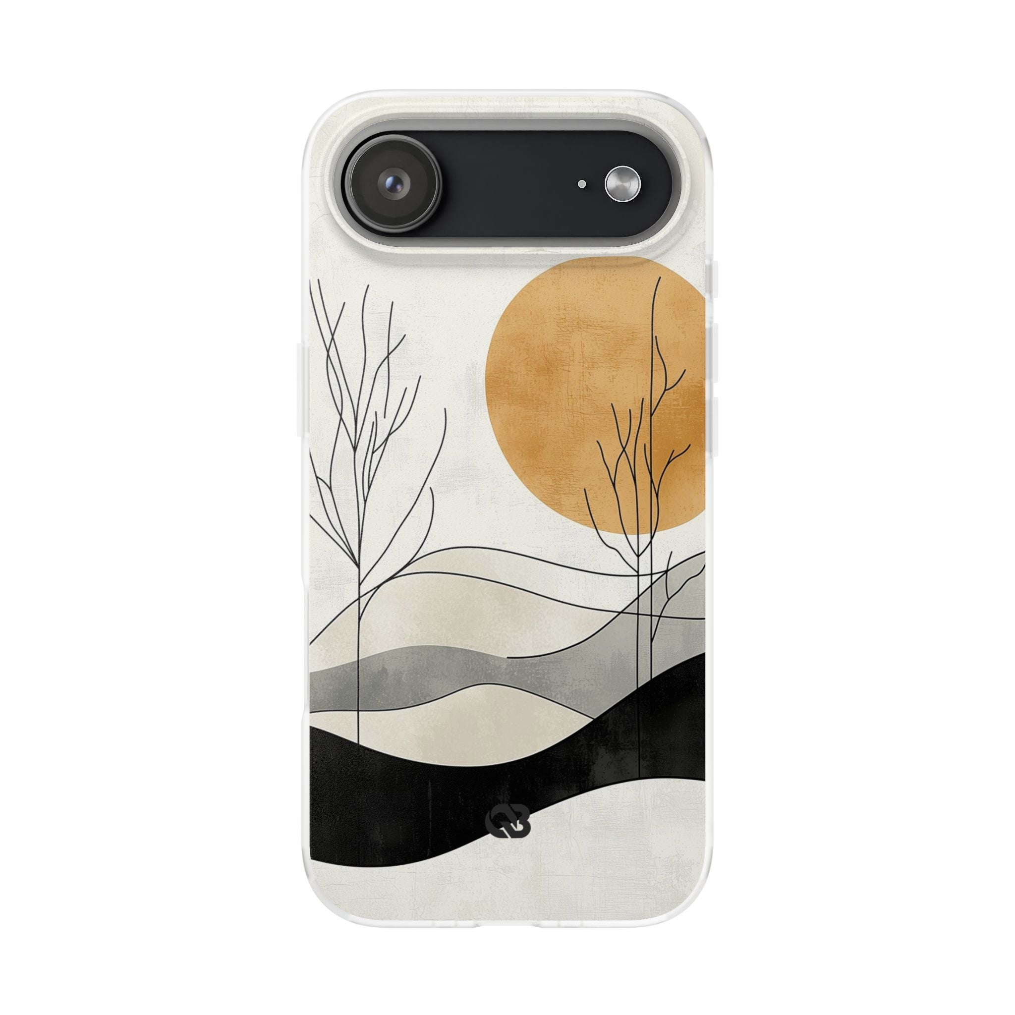 Burnt Horizon Lines · Soft Phone Case for iPhone