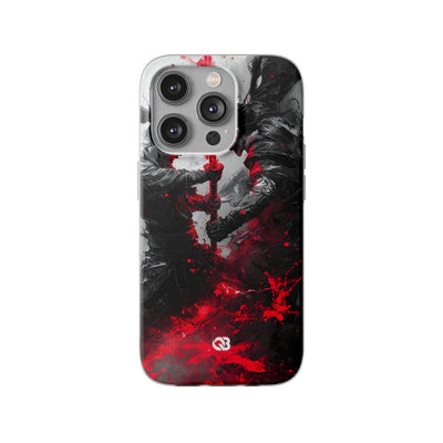 Shattered Crimson Duel · Soft Capa para iPhone