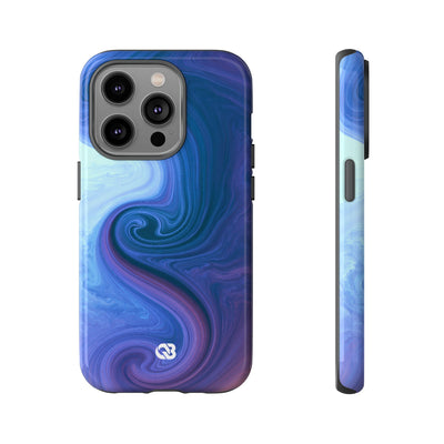 Azure Fluid Swirl · Tough Phone Case for iPhone · Blue