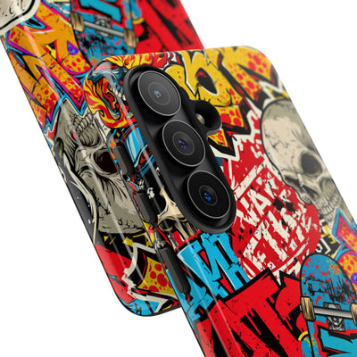 Skate Skull Riot · Tough Phone Case for Samsung · Red