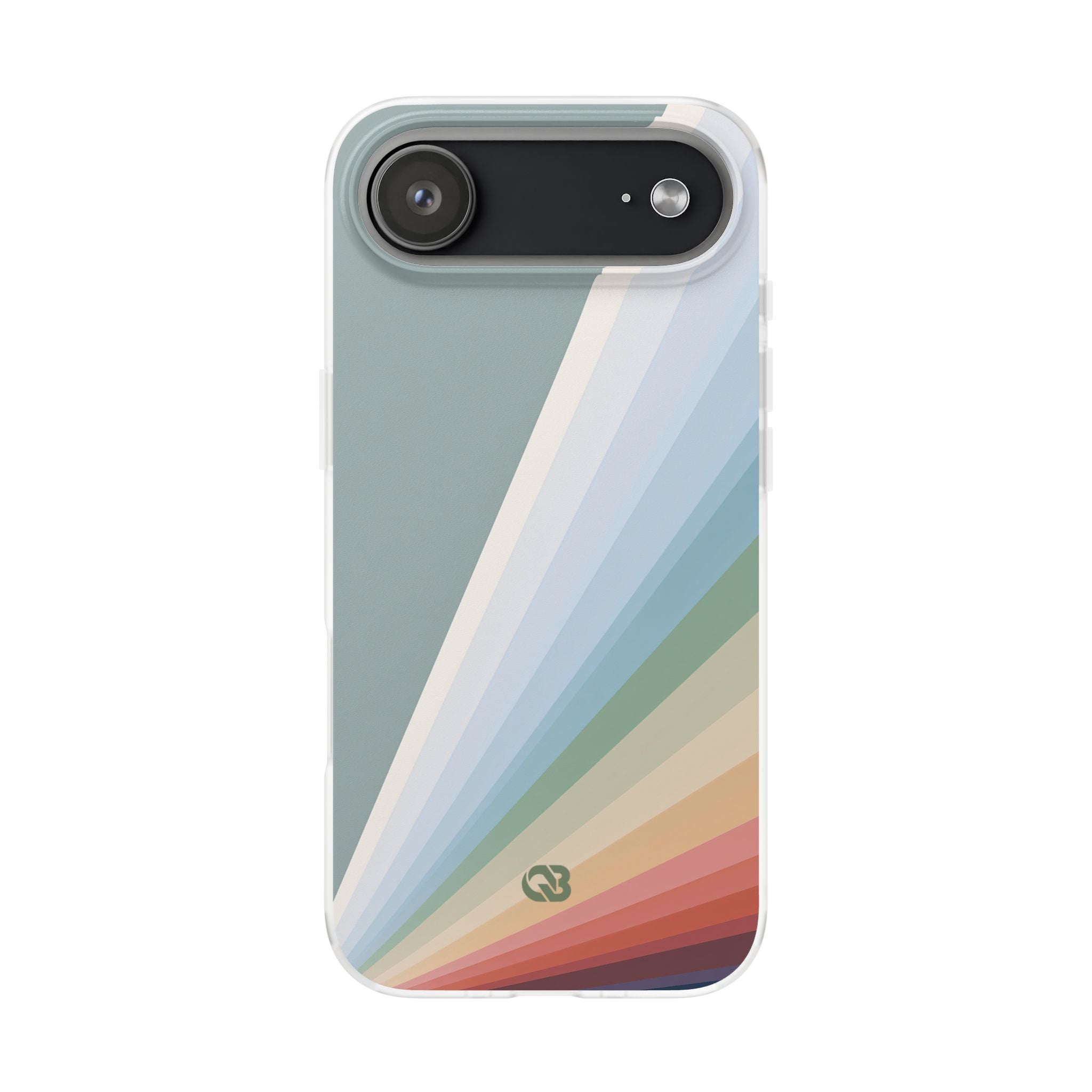 Green Lite Phone Case for iPhone - Sage Prism Beam