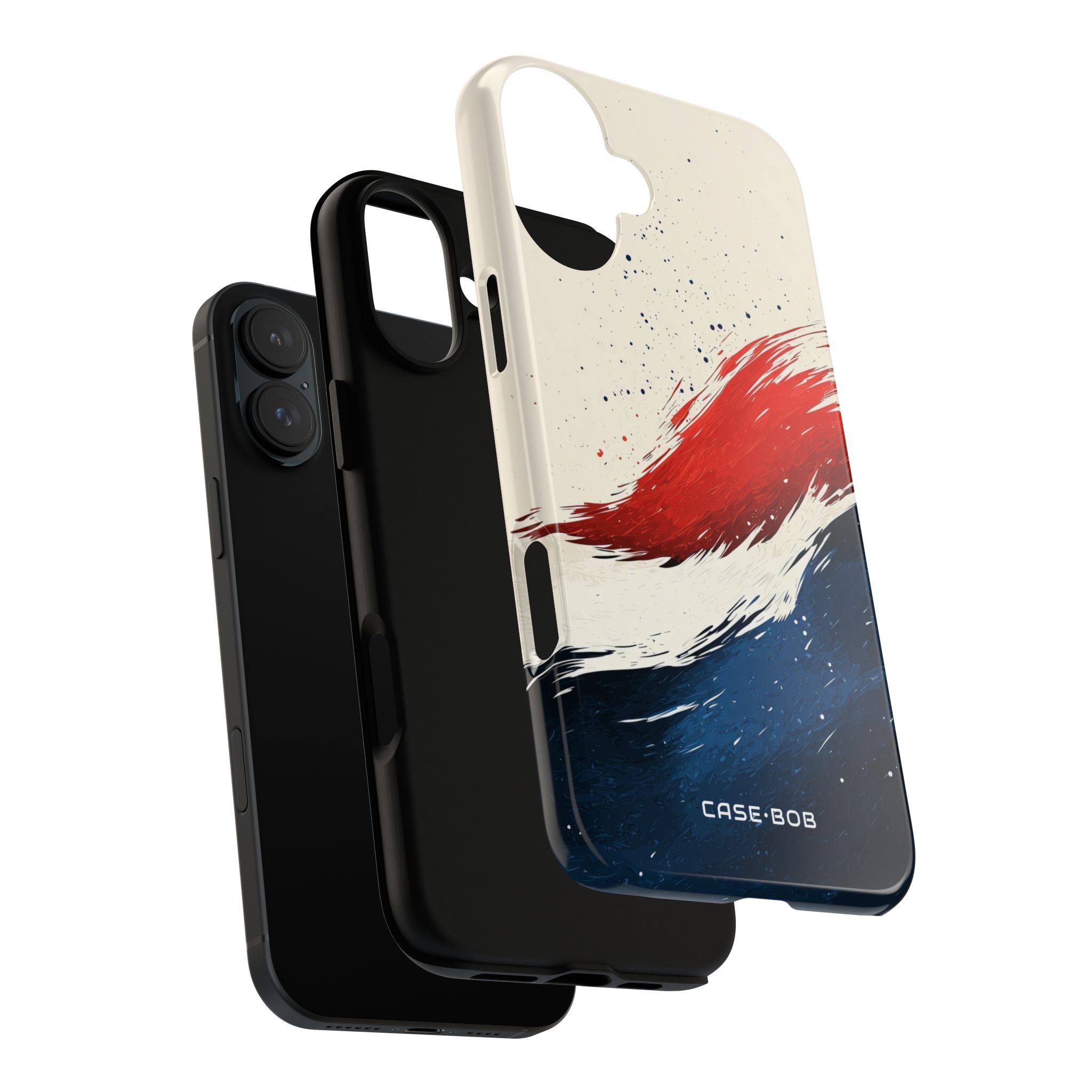 Crimson Sweep iPhone 16 Plus Case - Tough