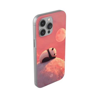 Rose Moon Panda · Soft Phone Case for iPhone