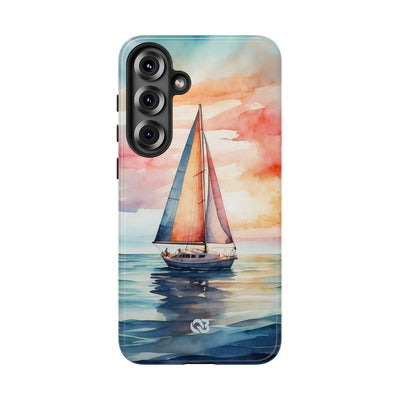 Crimson Horizon Sail · Tough Phone Case for Samsung
