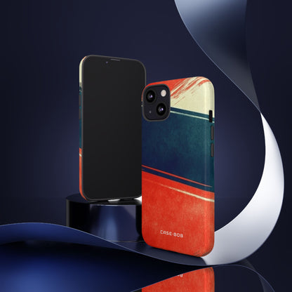 Blaues diagonales Bewegungsmuster iPhone 13 Case - Tough